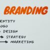 the steps of branding, including logo design and strategy.