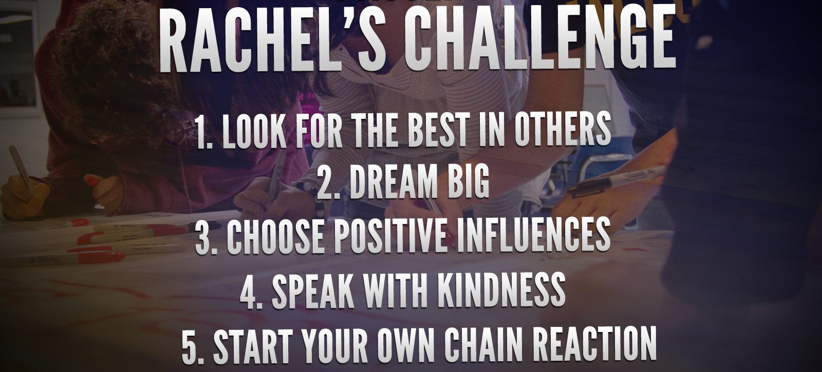 rachel's challenge steps.