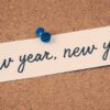 paper saying new year, new you.