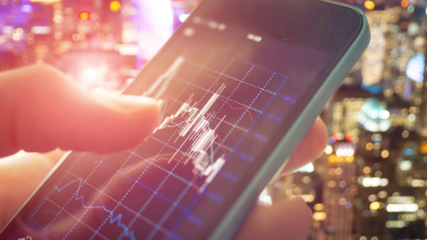 trading stocks on brokerage app