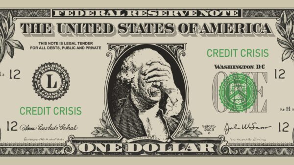 George Washington facepalming on the one dollar bill.