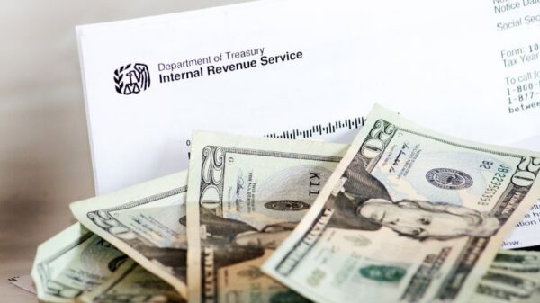 A letter from the IRS and cash.