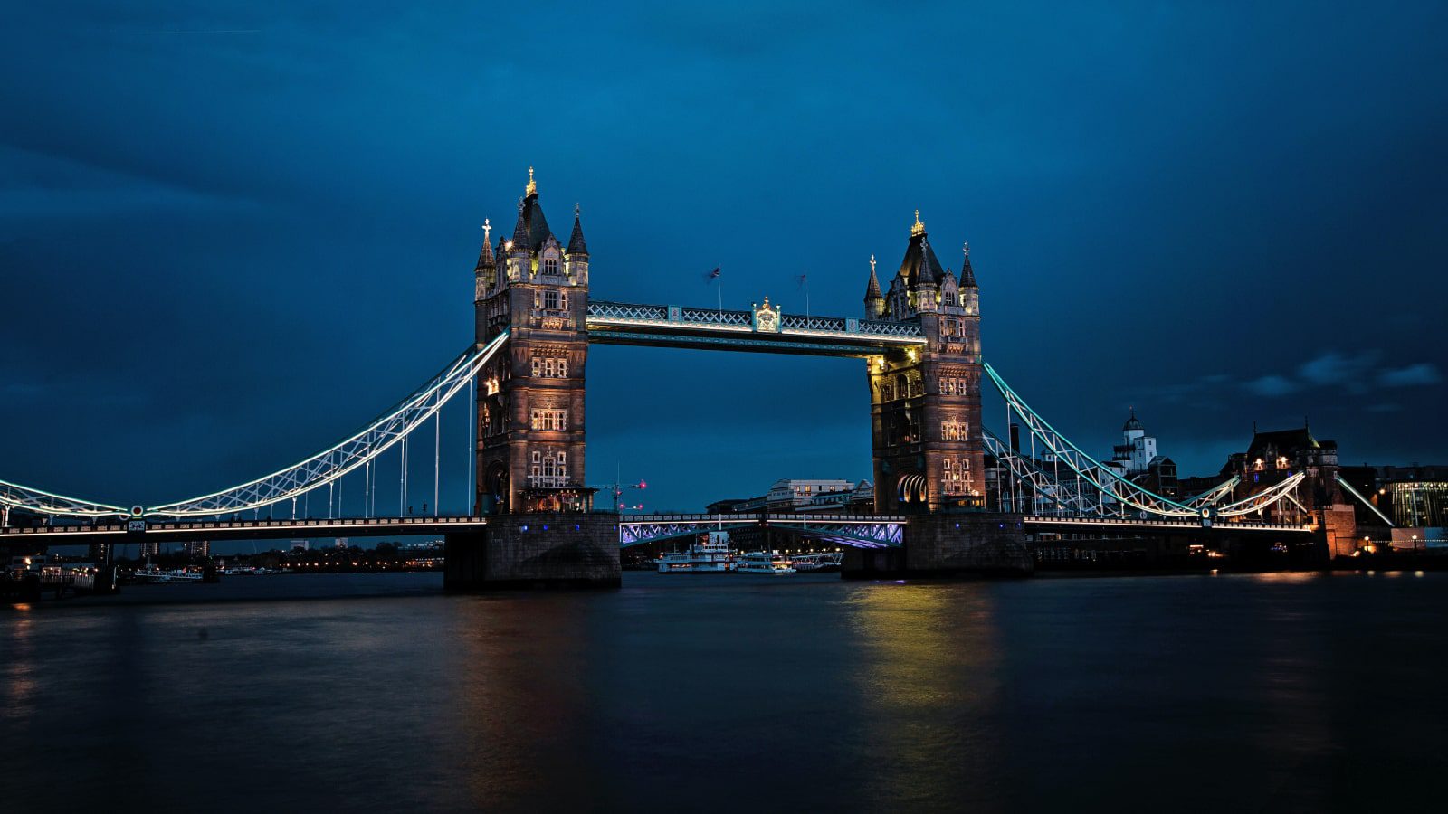 Tower bridge in London.