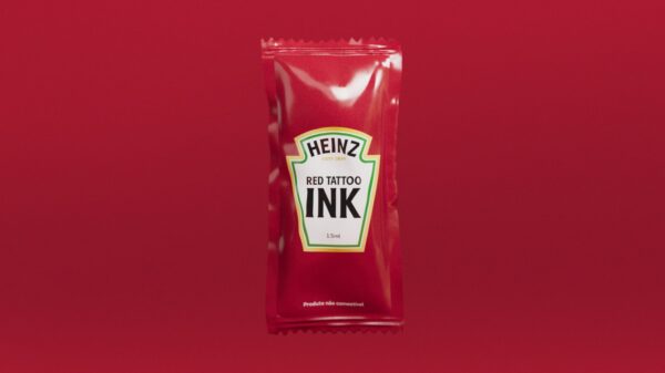 Heinz Tattoo Ink packet.