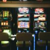Slot machines in a casino.
